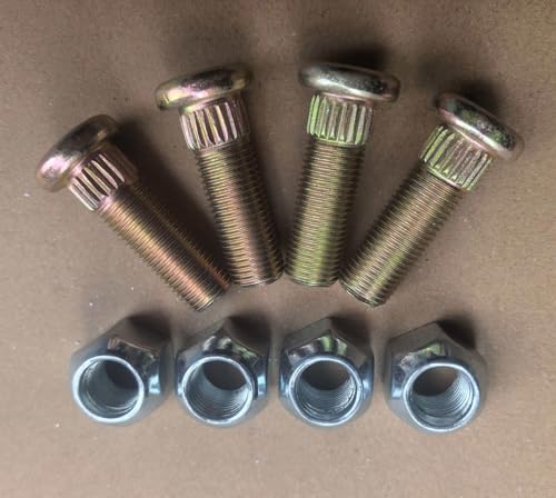4pcs Wheel Studs w/Lugs Replaces for Husqvarna RZ Z242F Z254 Z Mower | 1/2"-20 x 1.5 in. Length 0.527 in. Knurl Axle Studs Grade 12.9 for RZ4623 RZ5424 RZ5426 Z246 Z248 Z254F hub 575507001 by LVGOU RACING - Used condition - Image 2