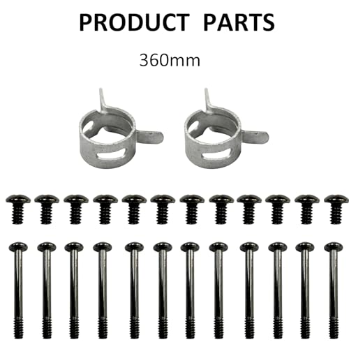 DIYhz Water Cooling Computer Radiator, 12 Pipe Thick Copper Heat Exchanger Liquid Cooling Radiator G1/4 Thread Heat Row Sink 360mm for CPU PC Laser Water Cool System DC12V Black