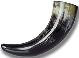 Größe: ca. 100ml bis 200ml Trollfelsen Trinkhorn Methorn 0,1 l aus echtem Horn für Mittelalter Larp Cosplay 1 Stück