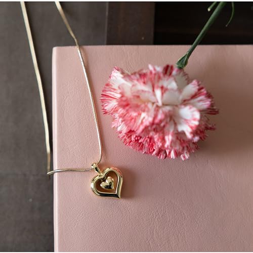 18k Gold Finish Cremation Jewelry Urn Heart Pendant Memorial Keepsake Locket Necklace for Ashes and 20" Gold Chain, The Eternity Heart2