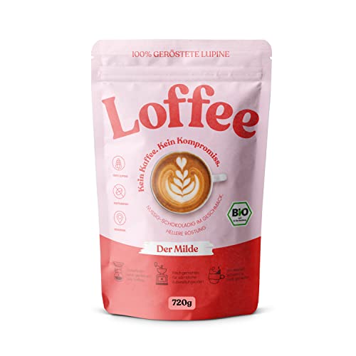 BIO Lupinenkaffee | Loffee® 'Der Milde' – Koffeinfreie Kaffee-Alternative aus Lupinen | Natürlich & Regional | 720g gemahlen