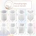 8PCS Reusable Silicone Candle Molds Set - Cylinder/Hexagon/Octagonal/Heart/Flower/Square Shapes for DIY Candle Making, Soap, Resin Crafts, Easy Release Candle Making Kit with Multiple Sizes