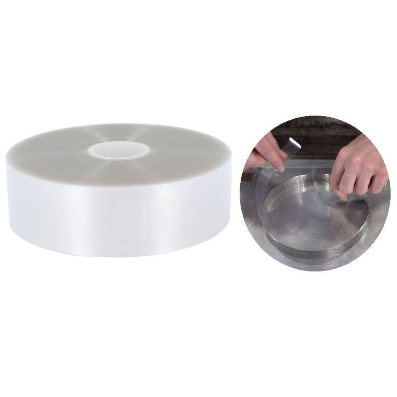 Ruban rhodoïd largeur 40 mm fini net sans bavure pour gâteaux et bavarois