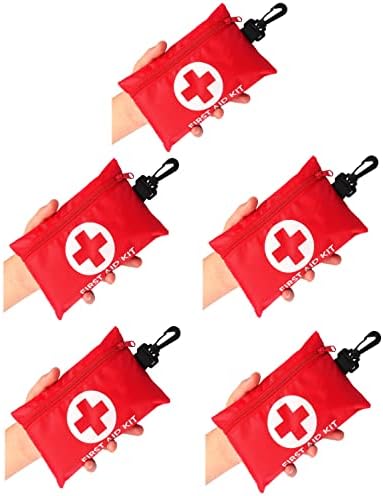 5 Packs Galaxylense 128 Pcs First Aid Kits Small for Survival Emergency Trauma Military Tactical Medical School Office Home Hunting Camping Hiking Traveling Fishing IFAK EMT Bag