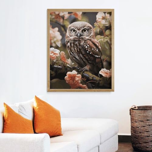 Peinture diamant 5D hibou maccbn à offrir en cadeau créatif idéal pour adulte passionné d'art - 6