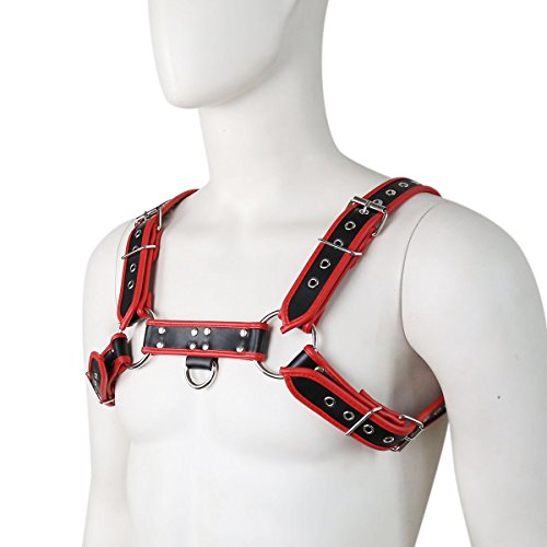 Men's Faux Leather Body Chest Harness Belt Shoulder Cage Belt Party Costume4