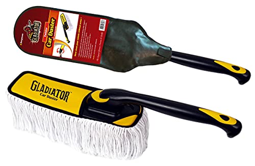 Formula 1 615026 Carnauba Paste Wax (230 g) & Bergmann Gladiator Twister Car Duster (with Wax-Baked Cotton Strands)