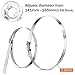 MIAHART 6 inch Hose Clamp Adjustable 304 Stainless Steel Duct Clamps Worm Gear Adjustable 141mm-165mm Hose Clamp (Pack of 6)