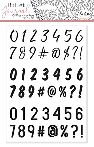 Aladine Bullet Journal Foam Stamps Numbers