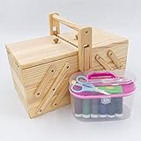 inkl. 50tlg. Nähzubehör | Lieferumfang: 1x Nähkasten + 1x 50tlg. Nähzubehör