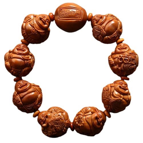 Bracelet de 1,8 cm XIALON en bois d'olivier sculpté à la main, un bijou artisanal unique