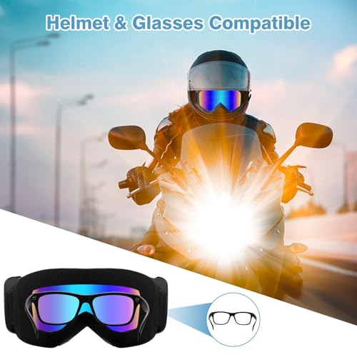 Image of Dirt Bike Goggles 2 Pack - Motorcycle, ATV, Riding, Ski, Windproof Racing Glasses