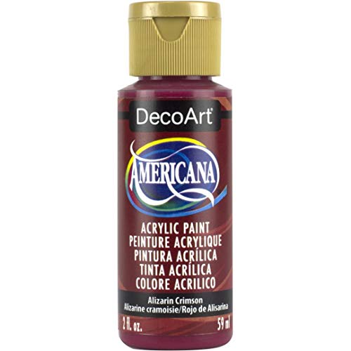 Image of DecoArt Americana Acrylic Paint, 2-Ounce, Alizarin Crimson
