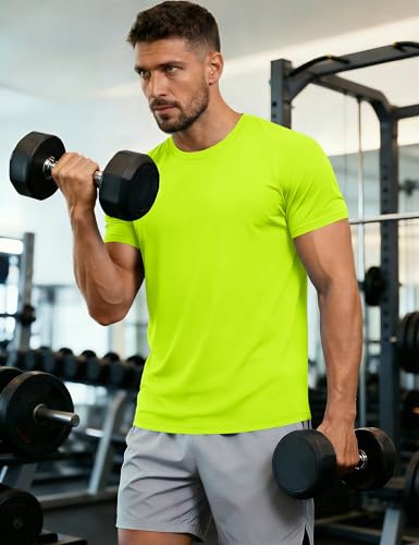 Image of MAGCOMSEN Men's Short Sleeve T-Shirt Quick Dry UPF 50+ Athletic Running Workout Fishing Top Tee Performance Shirts