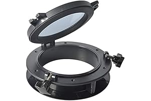 Amarine Boat Yacht Round Opening Tempered Glass Porthole Windows
