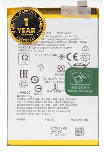 Image of BLPB21 Battery for Realme Note 60 / 60X BLPB21 5000mAh Battery with 1 Year Warranty*** (MAR109)