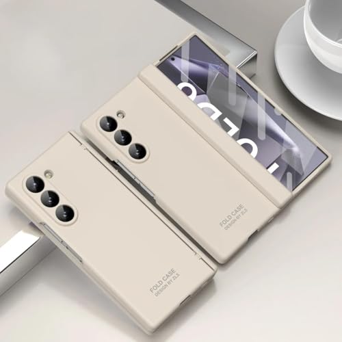 Coque Galaxy Z Fold6 rigide de haute précision antichoc blanc crème