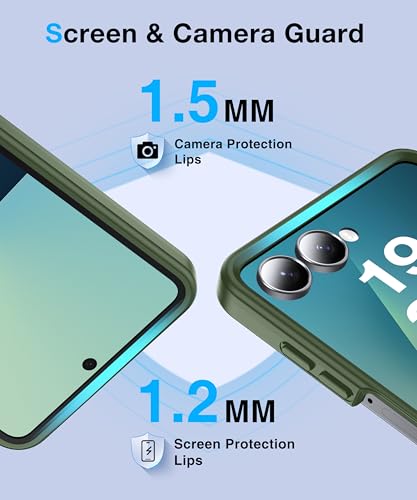 Image of Galaxy Z Flip 7 MagSafe Case, Military Drop Tested, Translucent Matte Silicone Bumper, Anti-Fingerprint, Slim, Grass Green