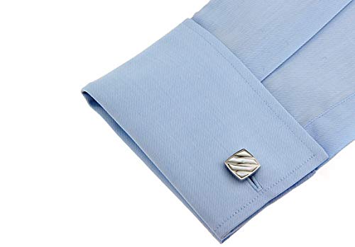 Mancuernillas cuadradas Daesar para hombre miniatura 4