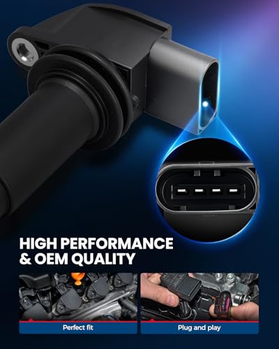 Image of KAX Ignition Coils & Spark Plugs Set Fit for Cayenne | (w /tool) Cayenne 2003-2006 4.5L, Cayenne 2003-2006 4.5T UF563
