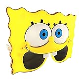 Sun-Staches Spongebob Squarepants Sunglasses | Nickelodeon Costume Accessory | UV 400 | One Size Fits Most