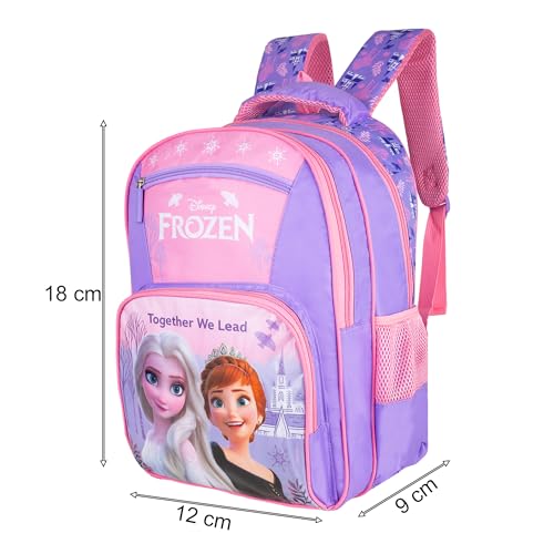 Image of Frozen Princess School Bag for Kids 16 Inch Girls Backpack with Spacious Compartments