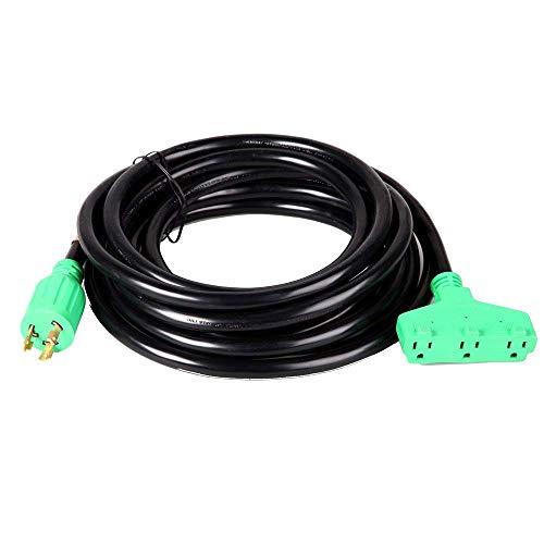 Atima Generator Power Cord Cables AGC101 L5-30P to Three 5-15R 25Feet