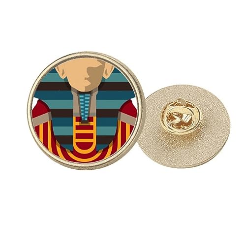 Broche pharaon dorée égyptienne : égayez vos vêtements sombres en taille M