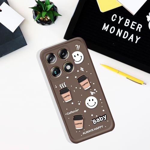 Image of amazon basics Back Case Cover Compatible for Moto Signature 5G | Cute Fun Cartoon 3D Ball | Coffee Silicone Case | Camera Protection | Body Protection | Shock Proof | Color Brown