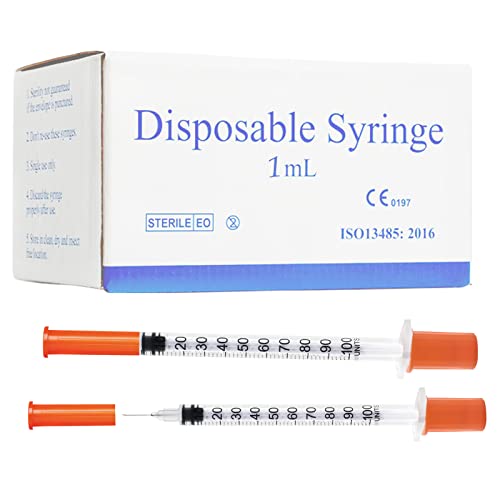 Image of U100 1cc Syringe 30G 1 /2 Inch 100 PCS,Independent Packing