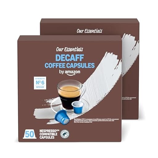 by Amazon Cápsulas de Café Lungo Descafeinado de Plástico Compatibles con Nespresso, Tostado Medio, 100 Unidades (2 Paquetes de 50), Certificadas por Rainforest Alliance | Ya disponible en tu tienda friki favorita! En mundofriki.es! by Amazon Cápsulas de Café Lungo Descafeinado de Plástico Compatibles con Nespresso, Tostado Medio, 100 Unidades (2 Paquetes de 50), Certificadas por Rainforest Alliance | Ya disponible en tu tienda friki favorita! En mundofriki.es!