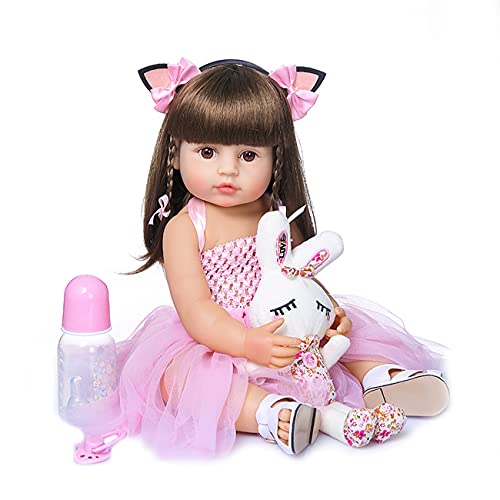 Muñeca bebé reborn de 55 cm tamaño real miniatura 1