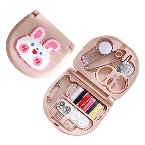 Kit de costura a mano pequeño, kit de costura pequeño básico: kit de reparación de kit de costura, kit de reparación de hilo y aguja, kit de reparación de costura portátil, kit de costura de dibujos