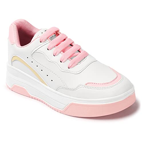 Image of Women Casual Sneaker Shoes Lightweight Soft & Comfortable with Lace-Up Shoes for Women's & Girl's