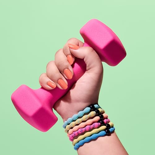image for Goody Ouchless Forever Hair Elastics - 10 Ct, Assorted Neon, Damage-Fr