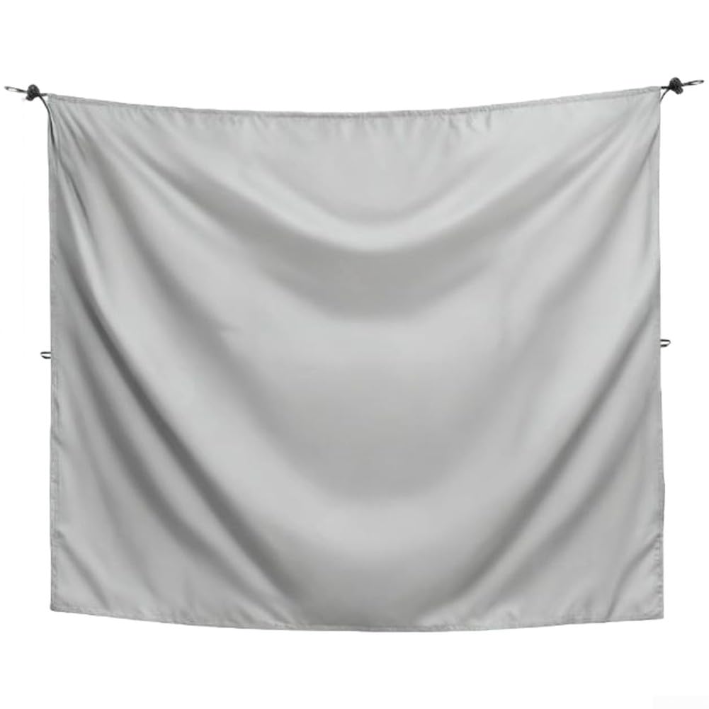 HavenlyCove Portable Outdoor RV Shower and Privacy Curtain with Waterproof Oxford Fabric, Truck Door Partition Curtain for Camping and Travel (grey230*180cm)