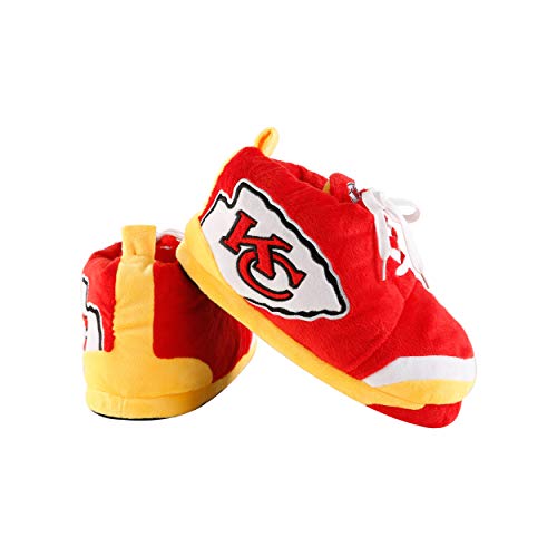 Image of FOCO Mens NFL Team Logo Plush Oversized Sneaker Slippers