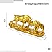Wall Street Bull & Bear Statues - 4.5 Inch Tall, Golden Bull & Bear Sculptures for Financial Professionals, Stockbroker Gift