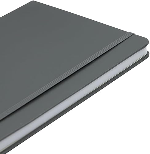 Miniatura 2 de JAM Papel - anotadores detapa dura revestido con cierre de banda elástica, Gris tormenta L