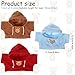 JIYIN 3 Pcs Build a Bear Clothes, 12-16 Inch Bear Hoodie Red Blue Brown Stuffed Animal Clothes Cute Cute Clothes Hat Kawaii Plush Clothes Bear Hoodie Sweater