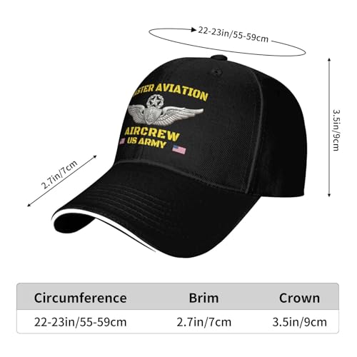 Gorra ajustable US Master Aviation unisex negra miniatura 7