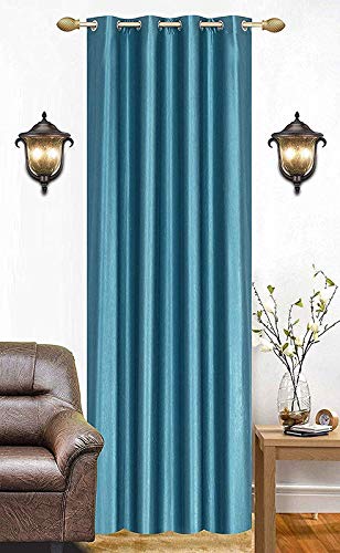 Image of Avi Trendz Polyster Curtain Set of 1(Aqua, 4 x 7)