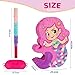 WERNNSAI Mermaid Piñata-Mermaid Party Piñata with Bat and Blindfold for Girls, Kids Birthday Party Games Anniversary Celebration Classroom Activities Mermaid Themed Party Decorations (15.7’’ x 12.2’’)