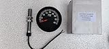 Electronic Tachometer RPM Meter Magnetic Pickup Sensor Driven 85mm+Sensor M16x1.5 4000 RPM Black Ring programmable