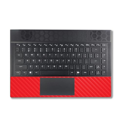 Image of MightySkins Carbon Fiber Skin Compatible with Alienware X14 R2 (2023) Full Wrap Kit - Solid Red | Protective, Durable Textured Carbon Fiber Finish | Easy to Apply & Change Styles | Made in The USA
