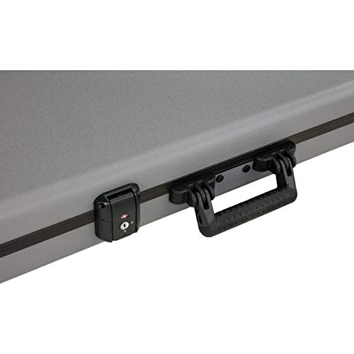 Image of Fender Deluxe Molded Strat /Tele Case, Silver /Blue
