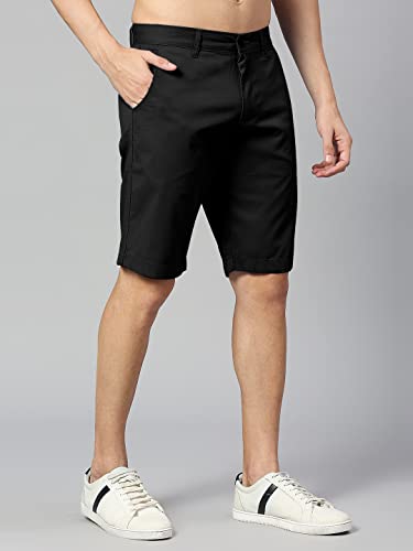 Image of Thomas Scott Men's | 100% Cotton | Solid | Above Knee | Button Closure | Chino | Casual Shorts for Men