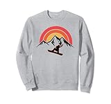 Photo Gallery retro mountain snowboard snowboard snowboarder tramonto anni 70 felpa Photo Gallery retro mountain snowboard snowboard snowboarder tramonto anni 70 felpa