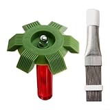 Kondensatorbürste, Edelstahl-Reinigungswerkzeug-Set für Kühlschrank, Kondensatorspule, Reinigung,...