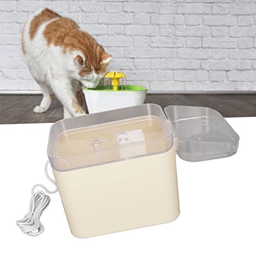 Inteligentna Fontanna Water Cat 2 w 1 | Bardzo cichy 25dB zautomatyzowany jednostka wody dla zwierząt z miską | 1,5 l Du